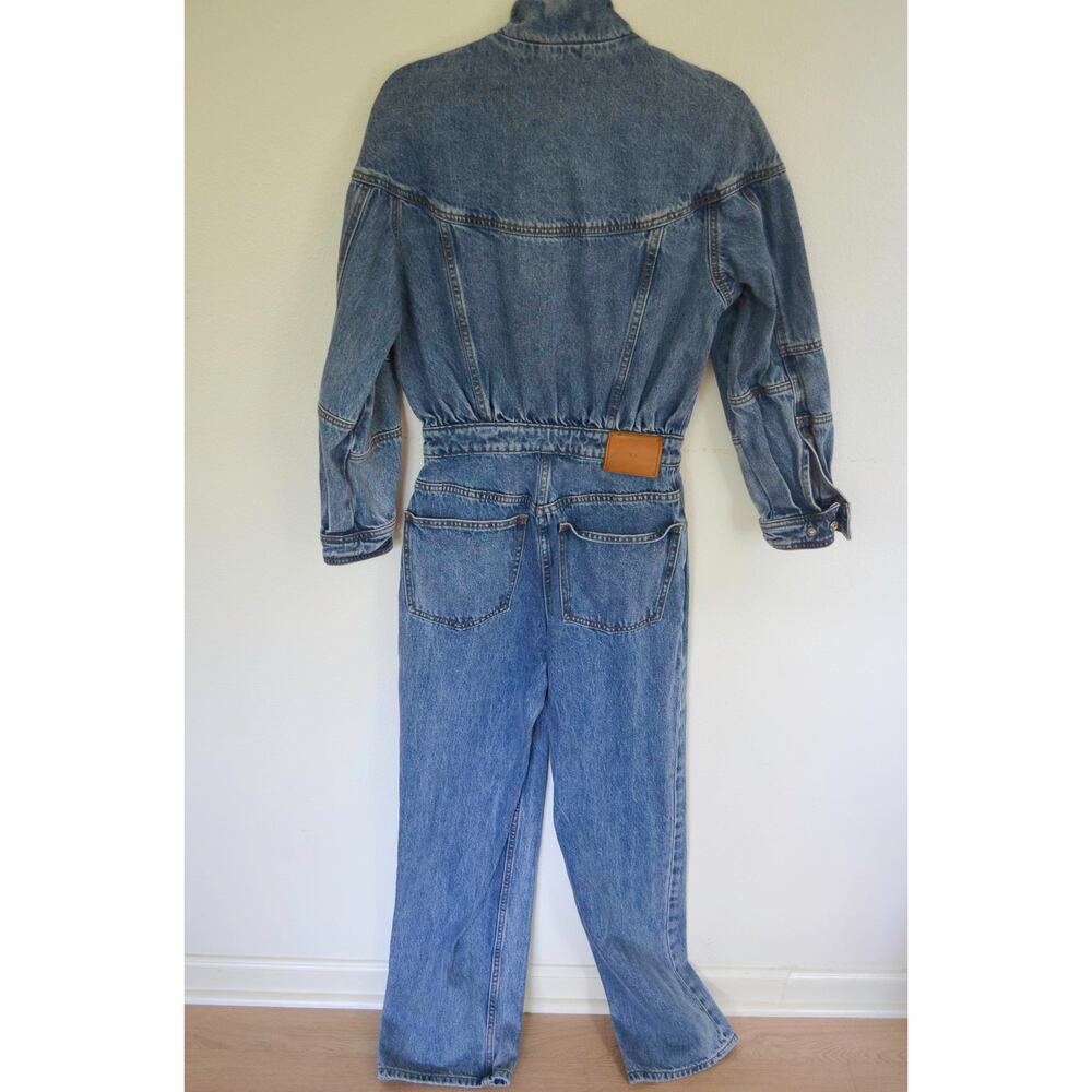 RONNY KOBO Eugene Denim Jumpsuit In Blue Size X Small - Picture 4 of 9